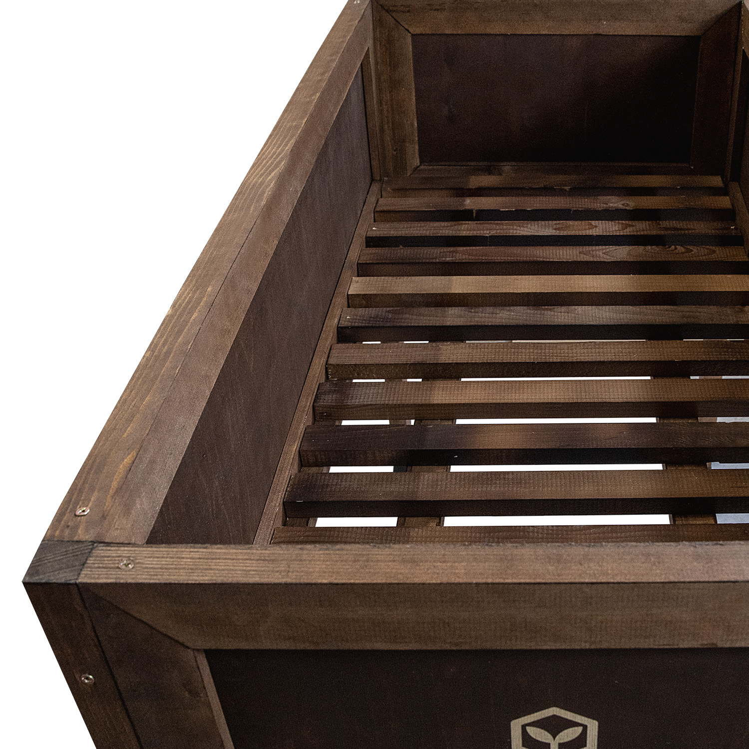 mini szklarnia ciemny palisander drabinka